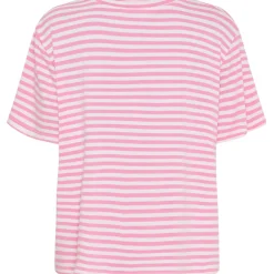 Marta du Chateau dame T-Shirt MdcEnrica 258036 - Bubblegum Stripe