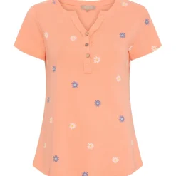 Marta du Chateau dame T-shirt MdcCecilie 2553-D - Salmone