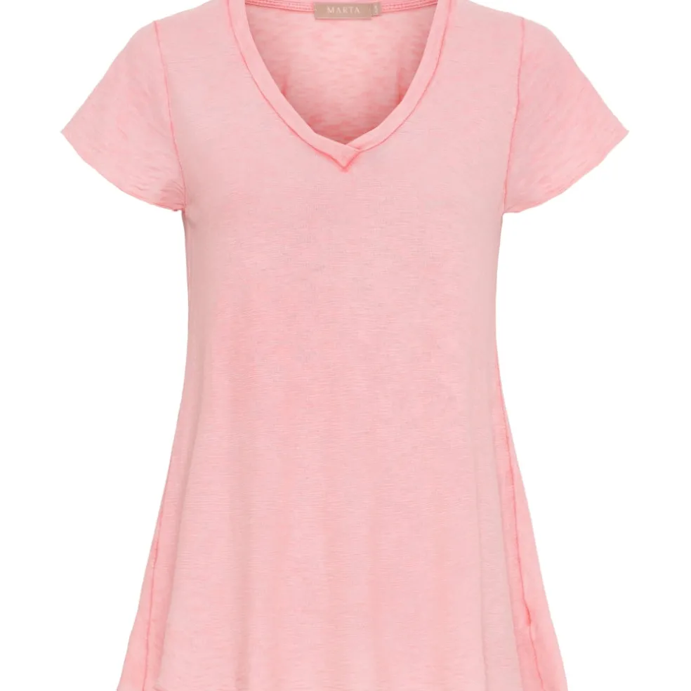 Marta du Chateau dame T-Shirt MdcMarianna 22637 - Corallo