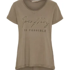 Marta du Chateau dame T-Shirt MdcLillian 42005 - Fango