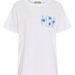Marta du Chateau dame T-shirt MdcInge -0532 - White/Azzuro