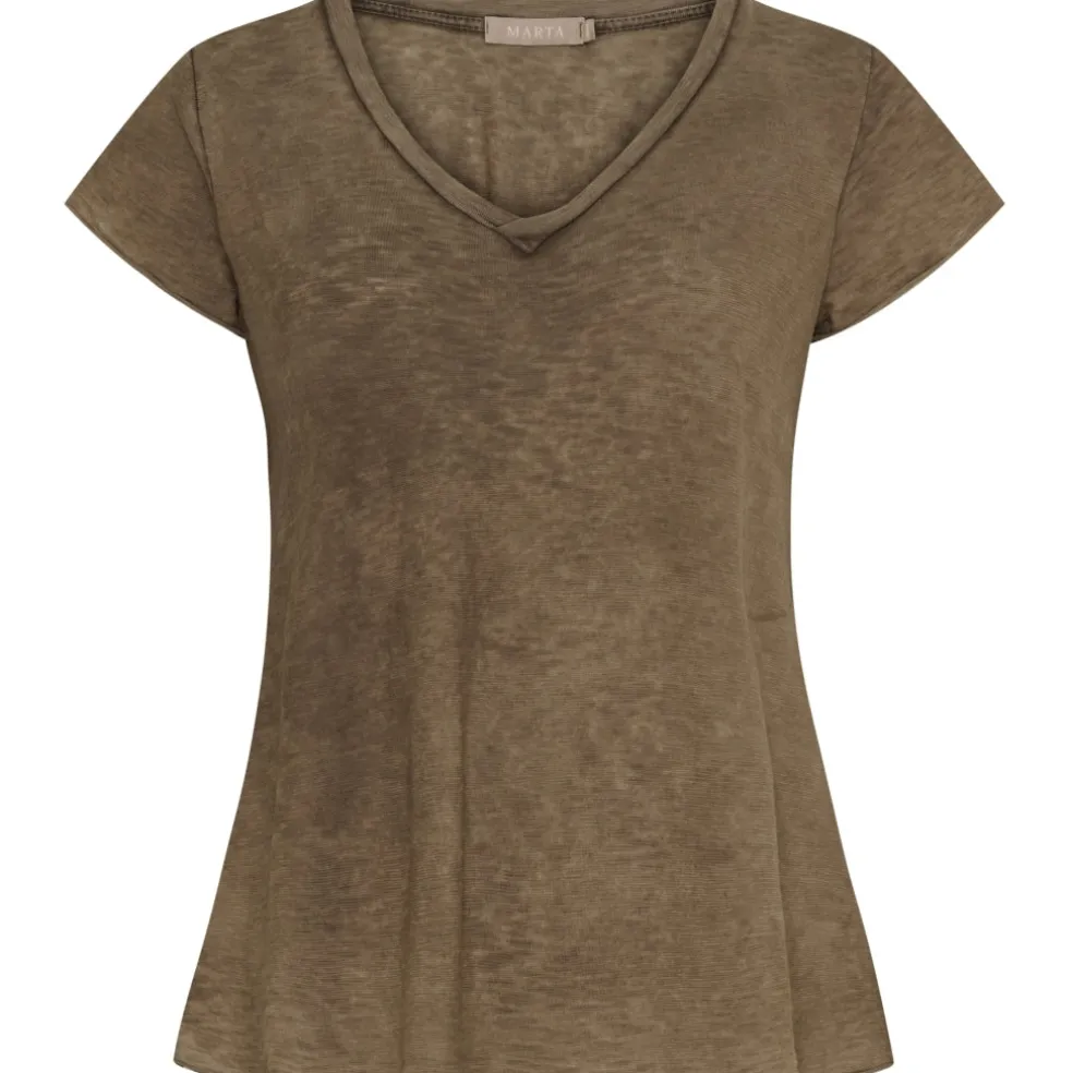 Marta du Chateau dame T-Shirt MdcMarianna 22637 - Moro