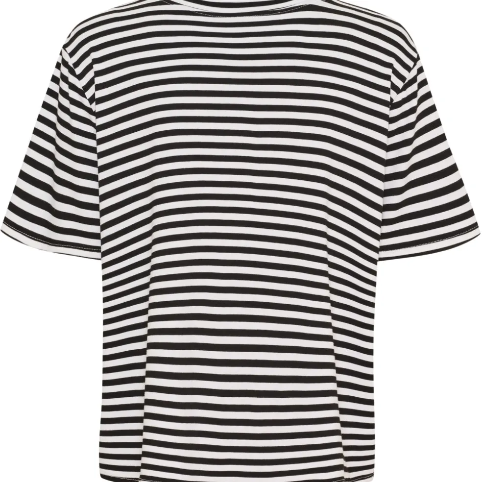 Marta du Chateau dame T-Shirt MdcEnrica 258036 - Black Stripe