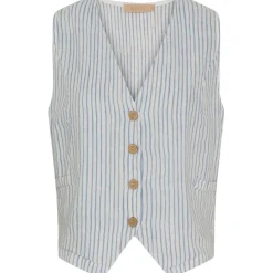 Marta Du Chateau dame vest MdcEdel - Stripe Jeans