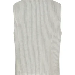 Marta Du Chateau dame vest MdcEdel - Stripe Grey