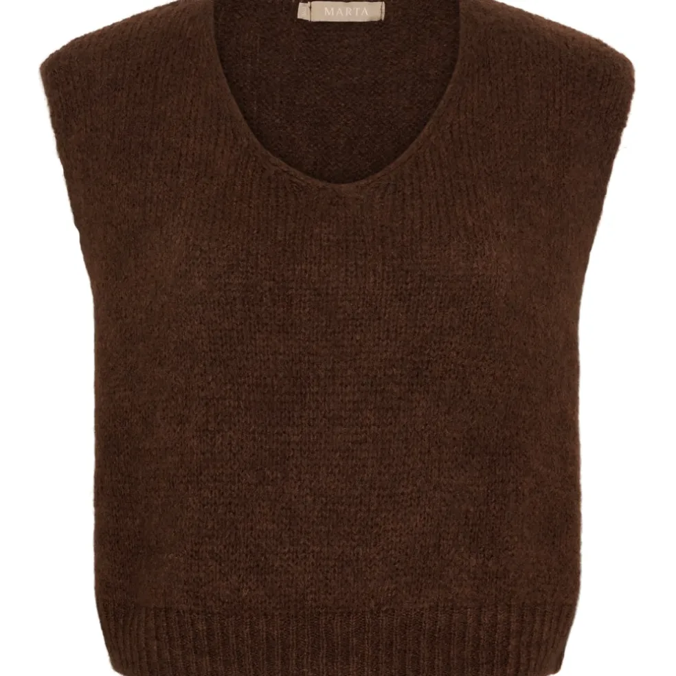 Marta Du Chateau dame vest MdcMarlene 5114 - Chocolate21525