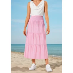 Marta Du Chateau teen nederdel MDCJOSEFINA 5849 teen - 1487PrintFuxiaStripe