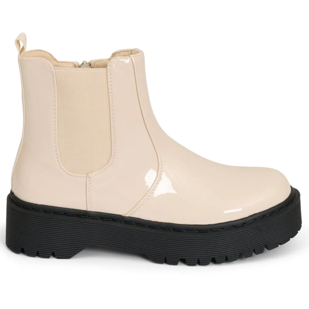 Melanie dame støvler 68282 - BeigePAT