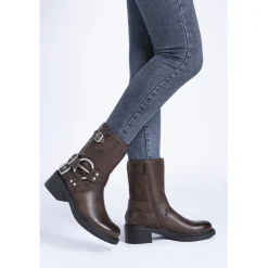 Milja Dame bikerstøvler 68242 - Brown