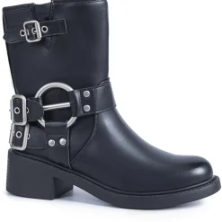 Milja Dame bikerstøvler 68242 - Black