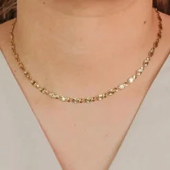 MUUN STUDIOS Burst Dot Halskæde 18K Guldbelagt H021 - Guld