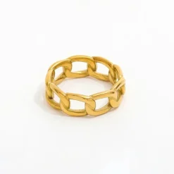 Muun Studios Panser Dainty Ring 18K Guldbelag R068 - Guld