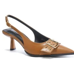 Nicolette dame slingback stiletter HD53-1 - Camel