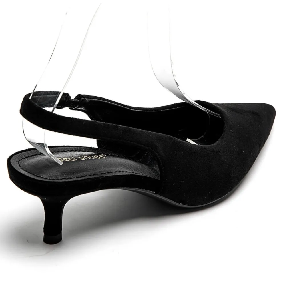 Ninelle dame slingback stiletter 1833 - Black