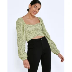 Noisy May dame bluse NMBINE - Butterfly Flower