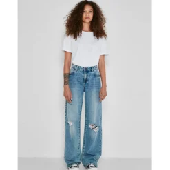 Noisy May dame buks NMAMANDA - Light Blue Denim