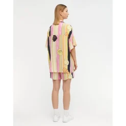 Object dame skjorte OBJLILLIE - Begonia Pink Autmn Sunset