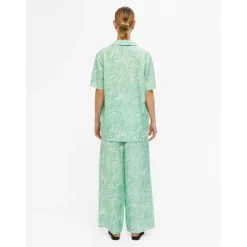 Object dame skjorte OBJTYLLAH - Absinthe Green Cloud dancer