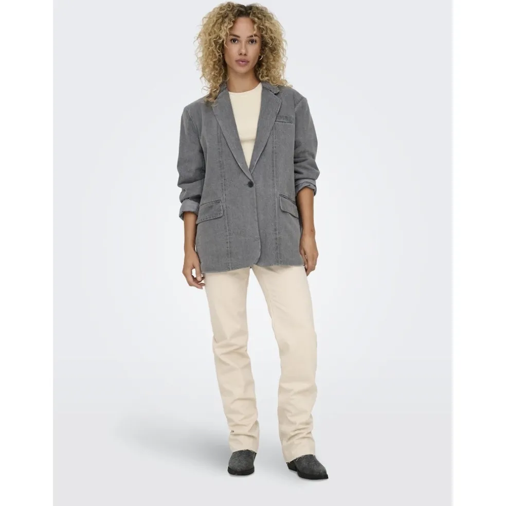 ONLY dame blazer ONLCORY - Medium Grey Denim