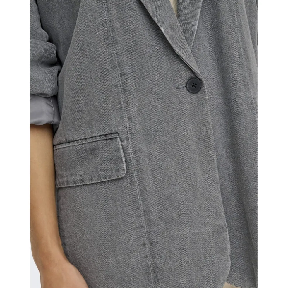 ONLY dame blazer ONLCORY - Medium Grey Denim