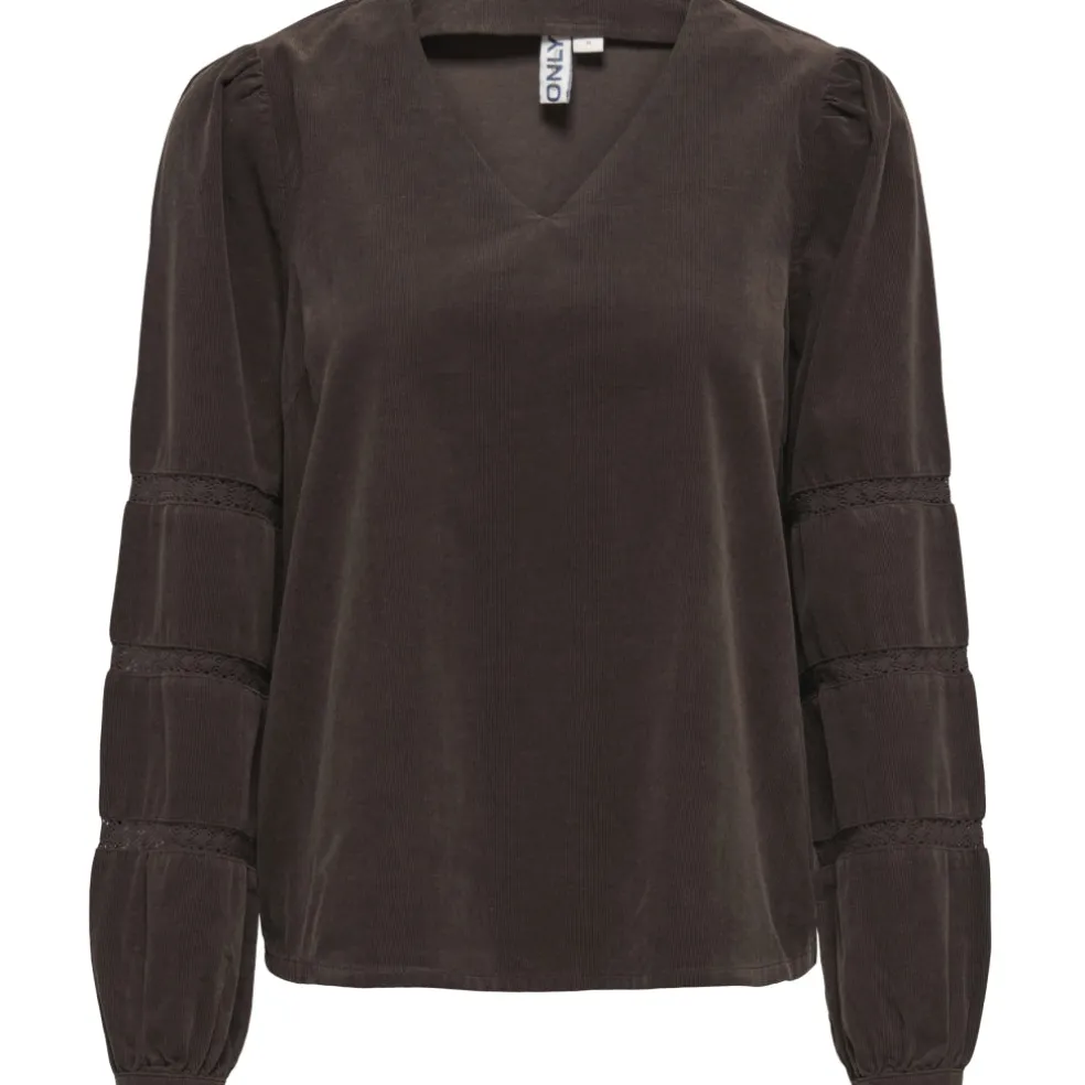 ONLY Dame Bluse ONLAIME - Coffee Bean