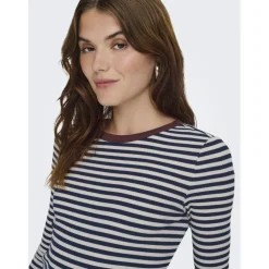 ONLY Dame Bluse ONLElene - Naval Academy Neo Birch Decadent Cho