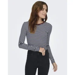 ONLY Dame Bluse ONLElene - Naval Academy Neo Birch Decadent Cho