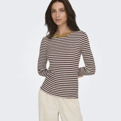 ONLY Dame Bluse ONLElene - Decadent Chocolate Rue Birch Woodthrus