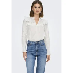 ONLY dame bluse ONLJULIA - Cloud Dancer