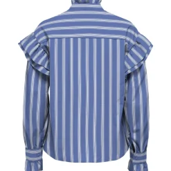 ONLY dame bluse ONLMALOU - Wedgewood white