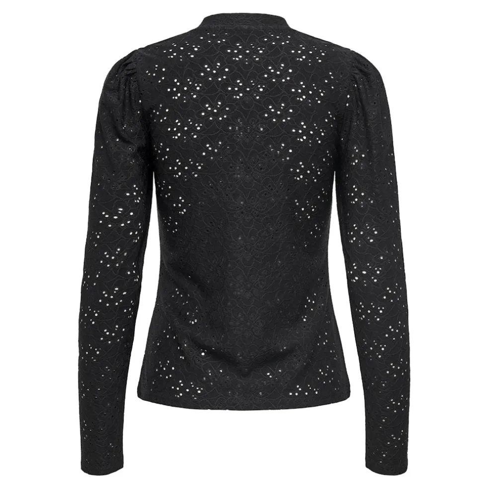 ONLY dame bluse ONLSMILLA - Black