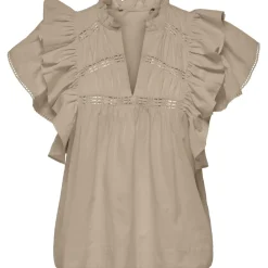 ONLY dame bluse ONLSUNNY - Humus