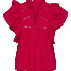 ONLY dame bluse ONLSUNNY - High risk red