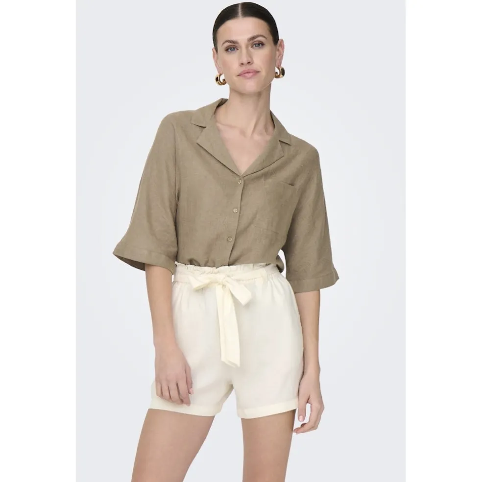 ONLY dame bluse ONLTOKYO - Brindle