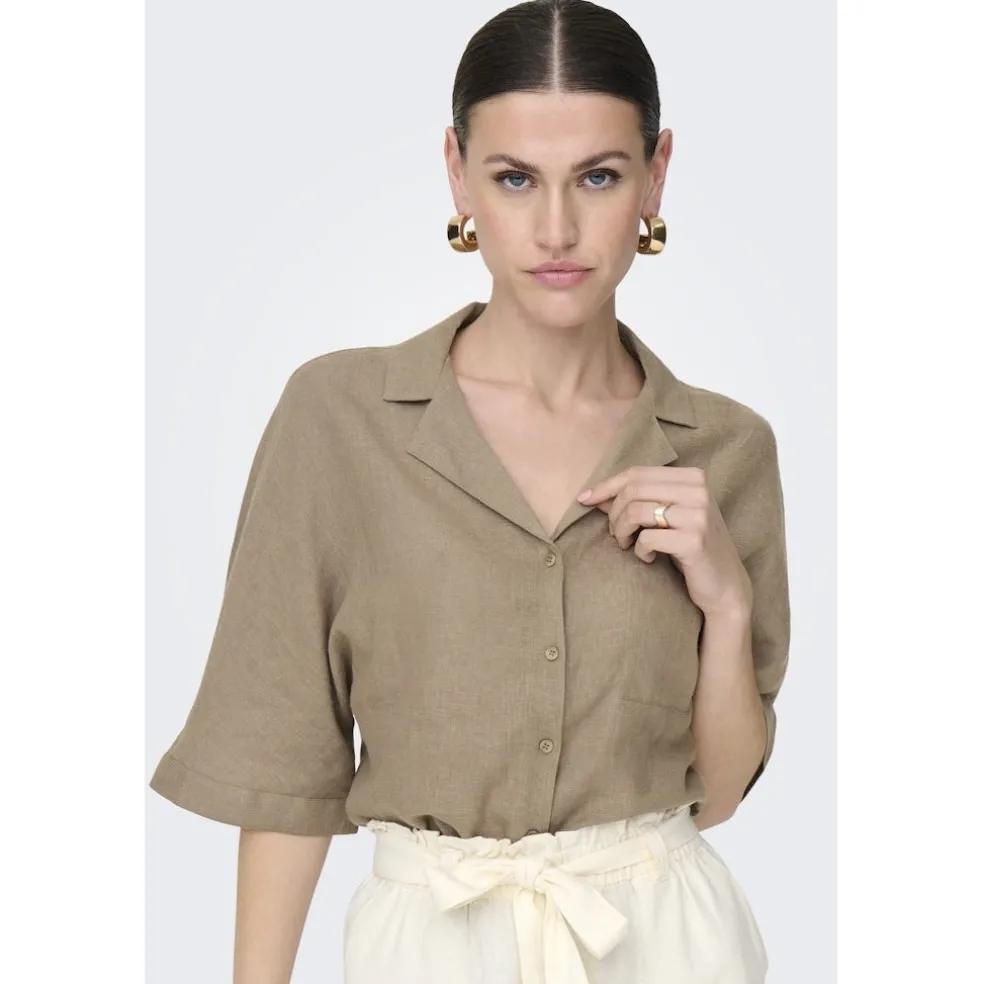 ONLY dame bluse ONLTOKYO - Brindle