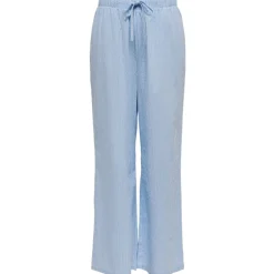 ONLY dame bukser ONLAUGUSTA - Cloud Dancer BLUE STRIPES