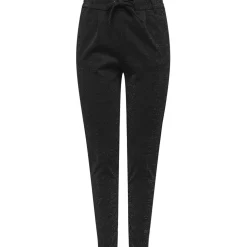 ONLY dame bukser ONLPOPTRASH-ALYA - Black Silver lurex
