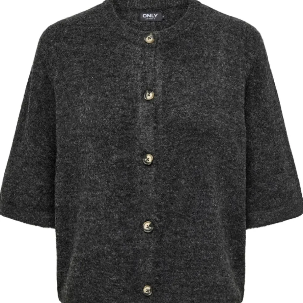 ONLY dame cardigan ONLCAMILLA - Dark grey melange