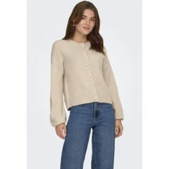 ONLY DAME CARDIGAN ONLISABELLA - Pumice Stone