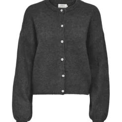 ONLY DAME CARDIGAN ONLISABELLA - Dark grey melange
