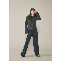 ONLY Dame Cardigan ONLMella - Dark Grey Melange Gold Button