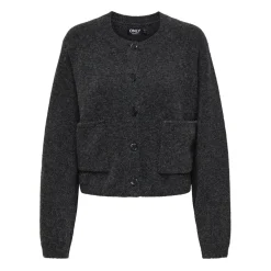 ONLY dame cardigan ONLPIEMONTE - Dark grey melange