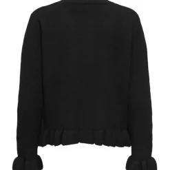 ONLY DAME CARDIGAN ONLRIMA - Black Button
