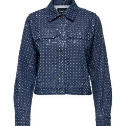 ONLY DAME JAKKE ONLEVITA - Dark Blue Denim