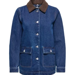 ONLY dame jakke ONLFRANKIE - Dark Blue Denim