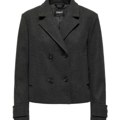 ONLY dame jakke ONLFREJA - Dark grey melange