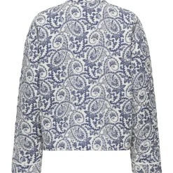 ONLY dame jakke ONLHALLIE - Cloud Dancer BLUE TILE PRINT