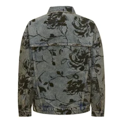 ONLY dame jakke ONLMOTT - Medium blue denim