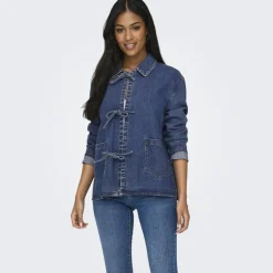 ONLY dame jakke ONLTHILLE - Dark Blue Denim