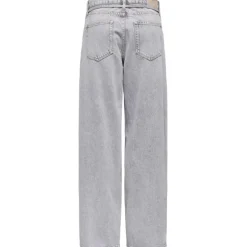 ONLY DAME JEANS ONLGIANNA - Light Grey Denim Bleached